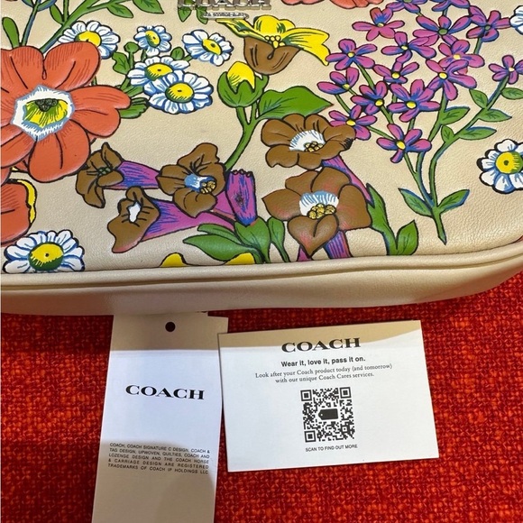 ❤️❤️❤️Coach Nolita 19 Bag with Floral Print/silvertone hardware CR365❤️❤️❤️ - Picture 6 of 11